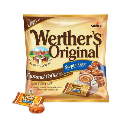 Werther&#39;s Original Sugar Free Caramel Coffee,Hard Candies 2.75 oz, 3 pack