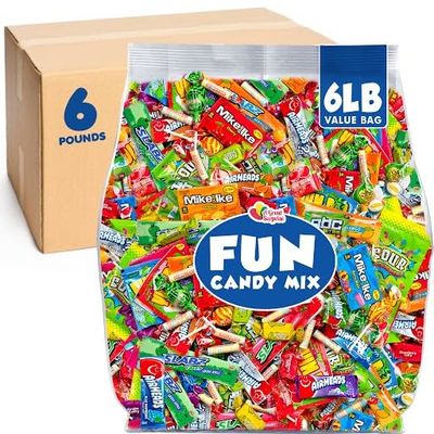 Bulk Candy Assortment - 6 Pounds - Cinco De Mayo Candies Bulk - Individually Wrapped - Treats for Pinatas, Birthdays, Offices