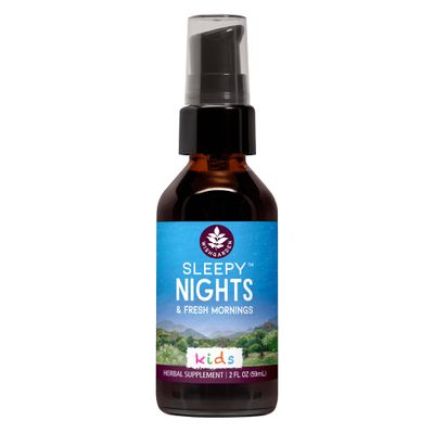 WishGarden Herbs Sleepy Nights for Kids - All-Natural Herbal Sleep Aid Tincture Without Melatonin, Organic Sleep Supplement with Passionflower Scullcap, Supports Safe and Restful Deep Sleep, 2oz