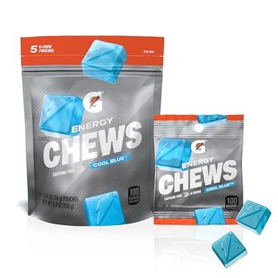 Gatorade Energy Chews, Cool Blue (Pack of 5)