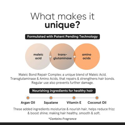 Minimalist Hair Serum for Strengthening Repairing Damaged Hair Patent Pending Formula Maleic Bond Repair Complex 05 With Amino Acids, Argan Oil Squalane For Women Men 1.7 Fl Oz 50 ml