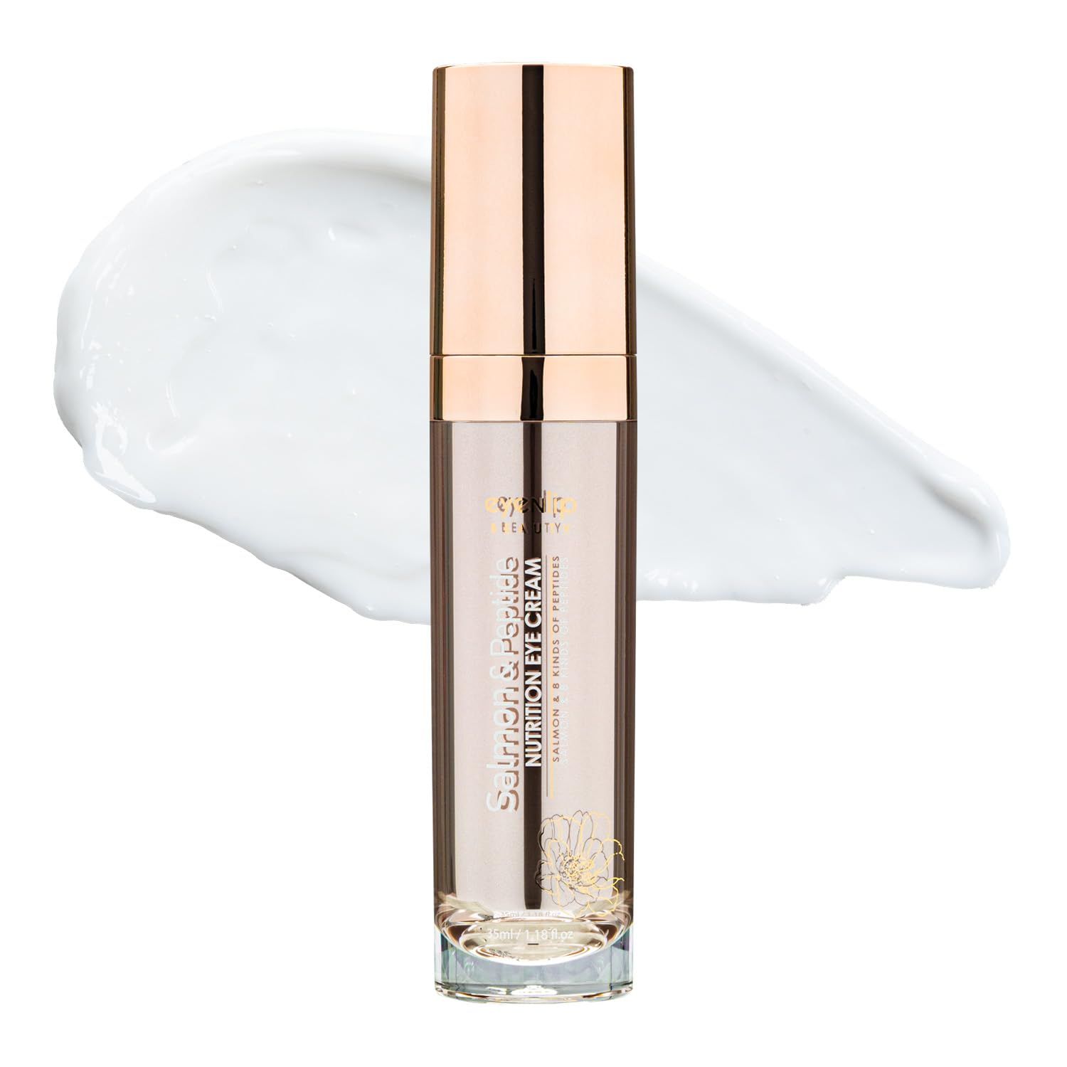 eyeNlip Salmon Oil Nutrition Eye Cream 1.18 fl oz - Korean Skin Care for Deep Hydration Firming, Helps with Wrinkles, Puffiness, Dark Circles, Fine Lines