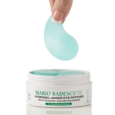 Mario Badescu Hydrogel Under Eye Patches (30 Pairs) - Hydrating Eye Masks for Puffy Eyes, Dark Circles, Fine Lines, with Hyaluronic Acid Niacinamide, Soothing Plumping