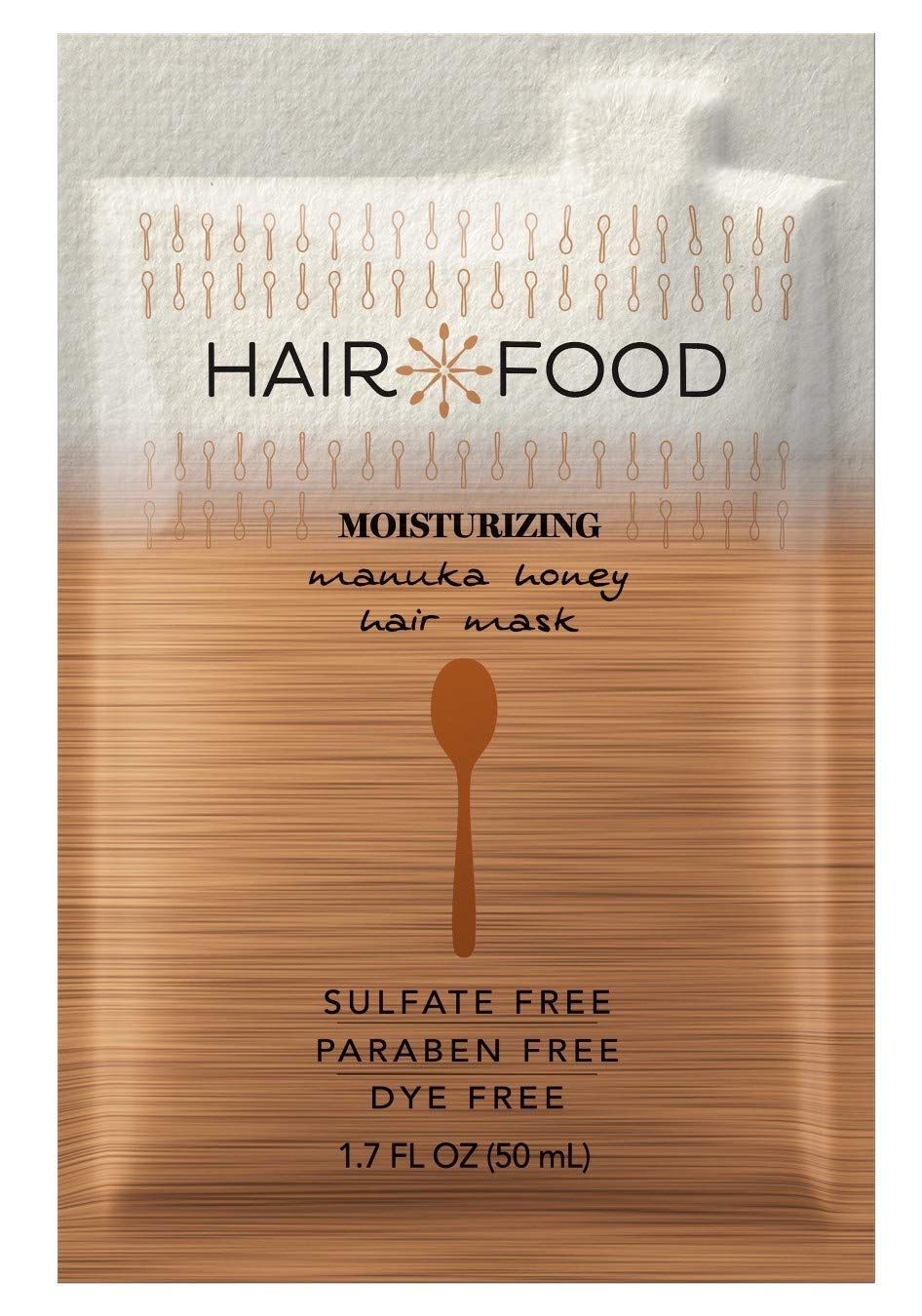 Hair Food Moisturizing Hair Mask for Curly Hair, Manuka Honey, Paraben Dye Free 1.7 fl oz, 10 Count