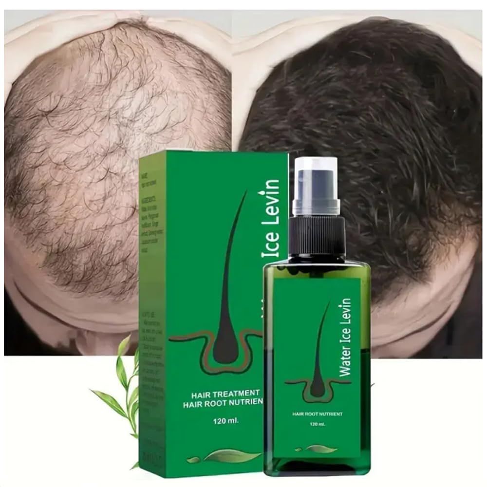Water Ice Levin Hair Oil for Men Women - Moisturizing Dry Hair Treatment, Strengthen Scalp Strand Hydrator 4.06oz