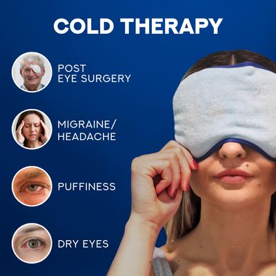 Cooling Eye Mask Gel Eye Mask For Migraines, Dry Eyes, Puffiness, Dark Circles Reusable Cold Eye Mask Eye Ice Pack After Surgery Bead Ice Face Cold Therapy Compress Sinus HeadachesSleep Mask