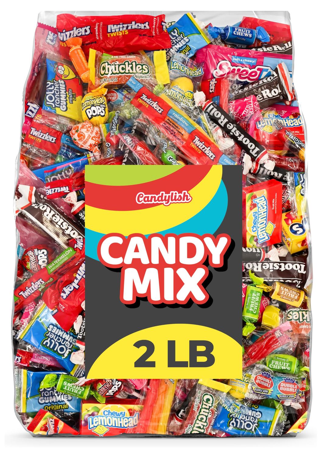 Candy Mix Variety Pack - 2 LB Bulk Assorted Candy Individually Wrapped - Big Bag of Candy for Piata Stuffers, Goodie Bags, Birthday Parties, Kids Treats Party Favors