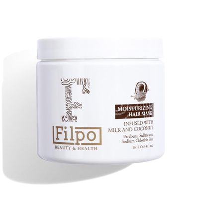 FILPO Coconut Milk Hair Mask - Deep Conditioning with Coconut Oil and Argan Oil for Dry, Damaged, Curly Hair Growth Sulfate Free Hair Care