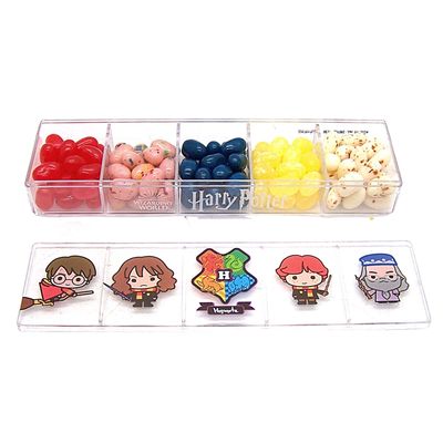 Jelly Belly Harry Potter 5 Flavor Clear Gift Box 4 Oz with Jelly Bean flavors inspired by the Wizarding World of Hogwarts