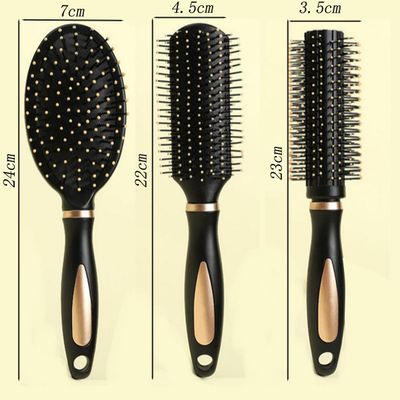 Xzhixiao 3-piece Anti-static Cushion Massage Brush Set Suitable for All Wet or Dry Hair Styling, Suitablefor Women, Men, and Children.