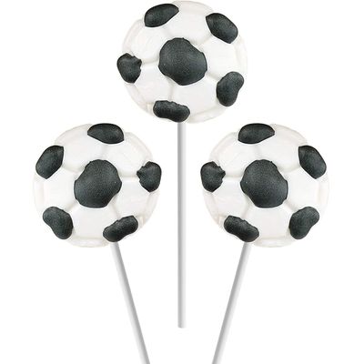 Soccer Lollipops Suckers Sports Pops, 2&quot; Suckers (12-Pack)
