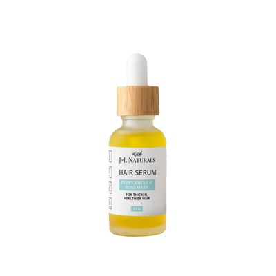JL Naturals Hair Serum for Moisture, Damaged Hair, Growth With Argan Oil Coconut Oil Cruelty Free, Paraben Free, Vegan For All Hair (Growth (Normal to Thin Hair), 1 Oz (Single))