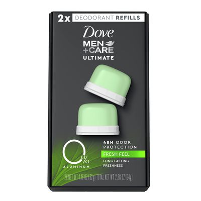 Dove MenCare Deodorant Refill 0 percent Aluminum Fresh Feel Aluminum Free Deodorant 1.13 oz