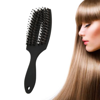 Curved Vented Brush, Paddle Scalp Massage Detangling Brush Styling Tool Brush Wet Dry Curved Vented Hair Brush Detangler Brush for Women Men Kids Curly Straight Hair Styling
