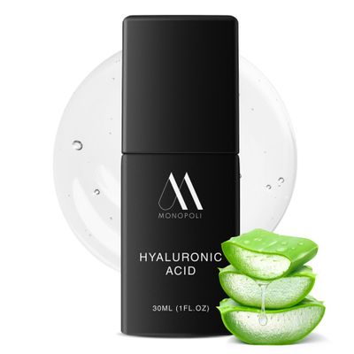 Monopoli Skin Hyaluronic Acid Facial Serum Intense Hydration for Plump, Bouncy Skin Snow Mushroom Hyaluronic Blend Essential for Deep Moisture Single 30ml