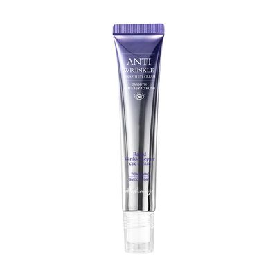 Eye Serum with 8 Glycerin 5 Retinol Hyaluronic Acid for Rapid Puffy Fine Lines Dark Circles Wrinkles, Under Eye Cream with 360 Roller Massage Ball, 0.7 fl. oz, Purple