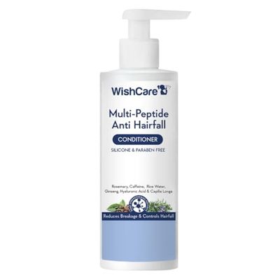 WishCare Multi Peptide Anti Hairfall Conditioner - For Women Men -Hair Conditioner for Frizzy Hair- Rice Water, Rosemary, Capilia Longa, Hyaluronic Acid Caffeine 200ml