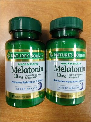 Nature&#39;s Bounty Melatonin 10 mg Quick Dissolve Tablets 45 ea (Pack of 6)