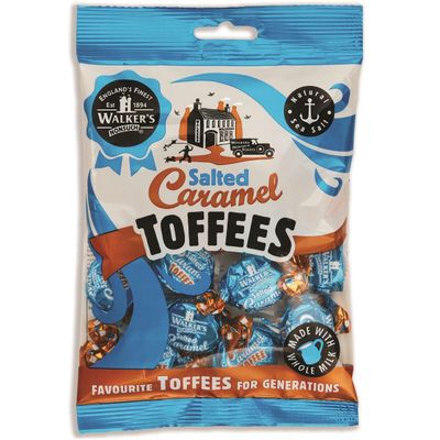 Walkers' Nonsuch Salted Caramel Toffees with Butter Whole Milk Imported from the UK Traditional British Candy Individually Twist Wrapped Toffee 5.29 Oz (Pack of 3)