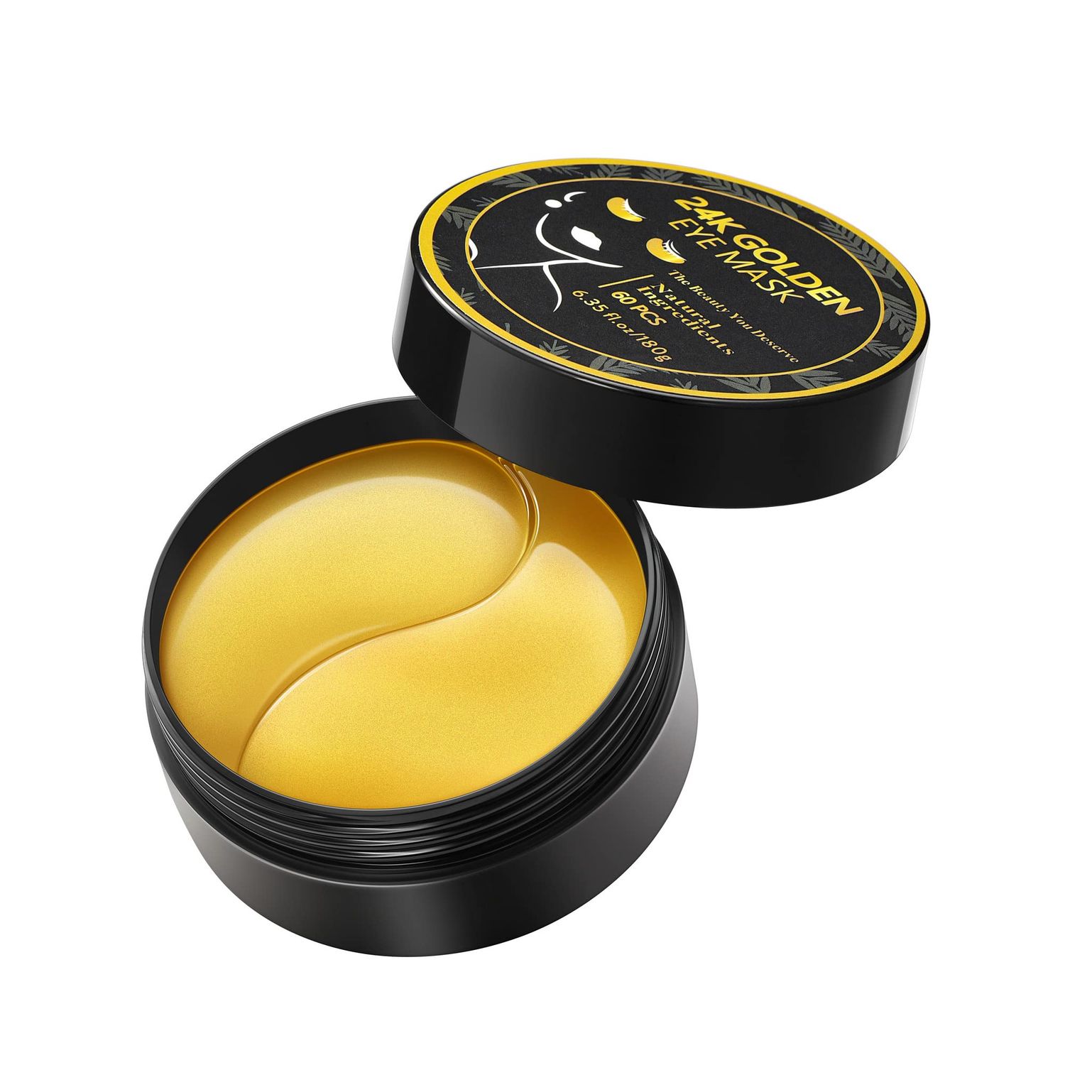 Wismee Anti-Aging Under Eye Patches, 24K Gold Eye Mask, Reduce Puffiness and Dark Circles, Nourish Skin, Smooth Wrinkles, 30 Pairs