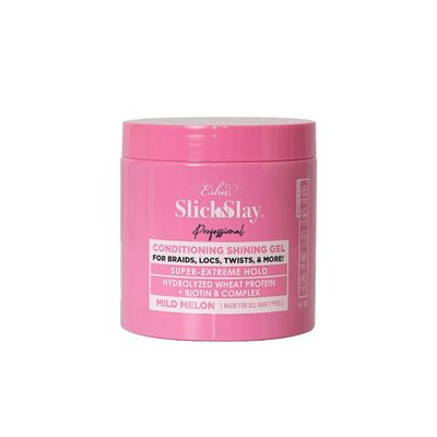 Esha Professional - Slick N Slay - Conditioning Gel - For Braids, Locs, Twists, More! Hydrolyzed Wheat Protein Biotin B Complex! - Mild Melon Scent (16 oz.)