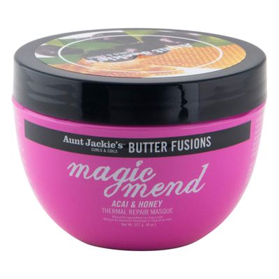 Aunt Jackie&#39;s Butter Fusions Magic Mend - Acai Honey Thermal Repair Hair Conditioning Masque, 8 oz
