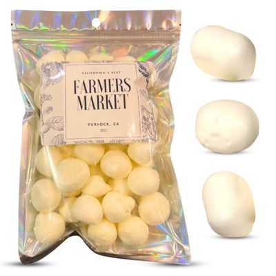 Freeze Dried Eggnog Candy Taffy. Include One-2 Oz Bag of Farmers Market Freeze Dried Candy. Crunchy Mouthwatering Freeze Dried Candy - Shareable Size Egg Nog Taffy, Birthdays, Holidays, Parties