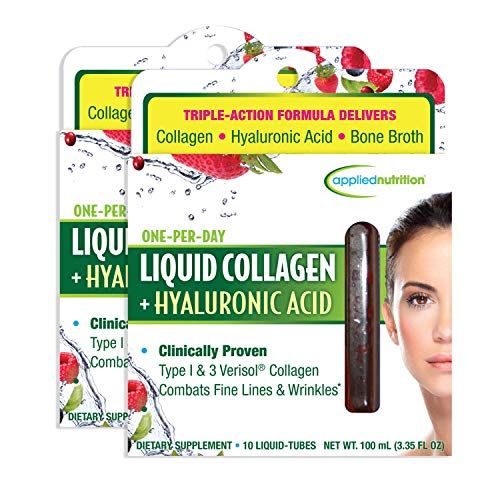 Applied Nutrition Liquid Collagen Hyaluronic Acid 10 Count (Pack of 2)
