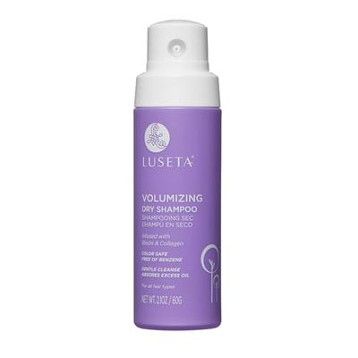 Luseta Volumizing Dry Shampoo Powder with Biotin for Hair Growth, Travel Size Dry Shampoo Spray for Oily Hair, Strong Oil Control Boost Root with Non-Benzene Hair Care Spray for Women and Men 2.1oz