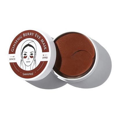 SHANGPREE Ginseng Berry Eye Mask (30pairs; 1.4g wt. 0.05oz. x 60ea), Premium Korean Skincare