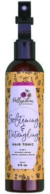 Pollynation Softening Detangling Hair Tonic (8 oz) Multibenefit Hair Tonic for all Hair Types Hydrates Hair for More Definition, Sheen Bounce Handcrafted, 100 Pure