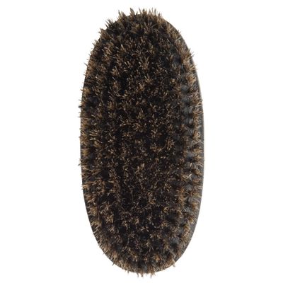 Diane Premium 100 Boar Bristle Military Wave Brush for Men and Barbers - Medium Bristles for Thick Coarse Hair - Use for Detangling, Smoothing, Wave Styles, Soft on Scalp, Restores Shine