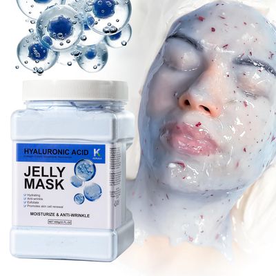 KERUILA Hyaluronic Acid Jelly Mask Powder for Skin Care, Jelly Masks for Facials Professional, Facial Peel Off Gel Mask for Skincare, Hydrating Anti Wrinkle Peel Off Mask