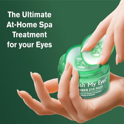 Fran Wilson NOURISH MY EYES Cucumber and Green Tea Pads - 36 Pads each (PACK OF 6) At-Home Spa Treatment to refresh and decrease puffiness under the eyes