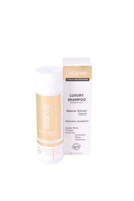 Alarve Luxury Shampoo - ProcapiL Biotin Panthenol - Natural Extracts Vitamin-Infused - Enriched with Ozonized Olive Oil - Anti-Hair Loss Hair Growth Shampoo - Deeply Nourishing Formula - 200ml
