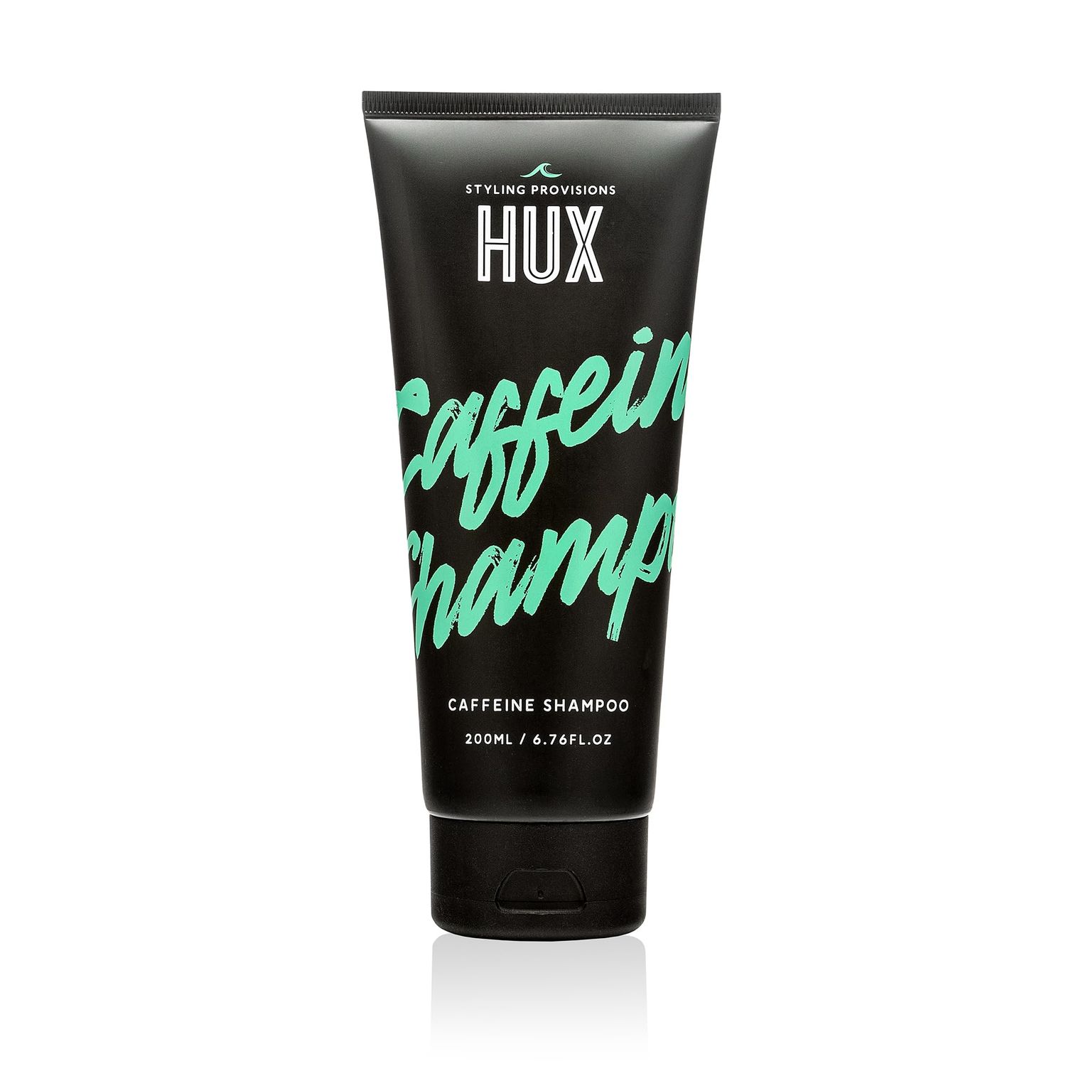 HUX caffeine Shampoo, a hair and beard shampoo with a unique blend of Aloe Vera, invigorating Caffeine, and refreshing patchouli essential oil, to soften cleanse and strengthen your hair, 200ml