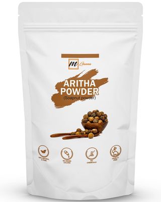 mGanna 100 Pure Aritha Powder Soap Nut Powder For Hair Wash DIY Shampoo Conditioner 0.22 LBS 100 GMS
