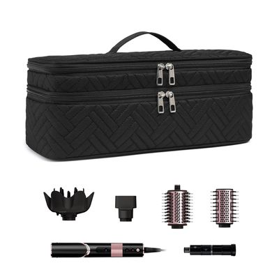 ARLMEGOR Double-Layer Carrying Case Apply to Revlon One-Step Hair Dryer, Travel Bag for Hair VolumizerStyler,Water Resistant Storage Organizer Box,Compatible with FlexStyle Attachment (Bag Only)