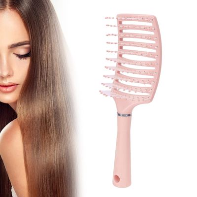 Dioche Detangling Hair Brush, Vented Paddle Hair Brush, Professional Men Women Hair Brush, Styling Tool for Thick Straight Hair, Curved Vented Styling Hair Brush ()