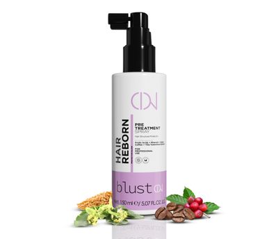 blust on Hair Reborn Spray - Professional Hair Treatment for Damaged Hair - Strengthening Hydrating Spray - Protects Repairs Hair Fiber - Daily Use - With Coffea Arabica Tilia Tomentosa - 5.07