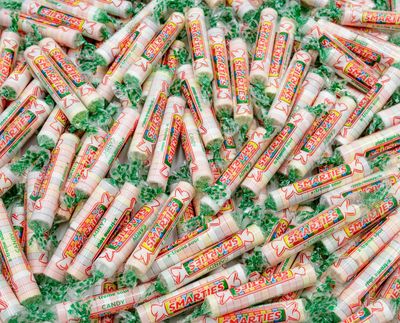 SMARTIES X-TREME SOUR Candy Rolls 1 lb - Bulk Hard Candies Bag, Assorted Flavors, Gluten Free, Vegan Friendly, Individually Wrapped (60 Pieces)