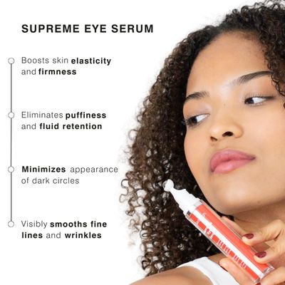 Dr Sebagh Supreme Eye Serum (0.5 fl oz) - Advanced Roll-On Formula Designed to Aid Smoother Younger Firmer-Looking Skin Helps Reduce Puffiness Circles Fine Lines Wrinkles Boosts Elasticity