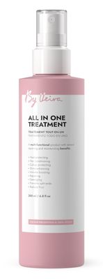 By Veira, All-In-One Treatment 6.8 Fl Oz, HeatUV-protective, Bamboo Sunflower oil for Soft Shiny Hair, Colour preserving 100 vegan