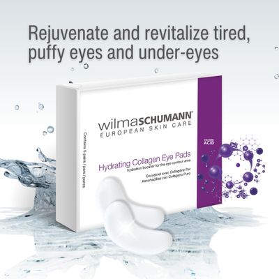 WILMA SCHUMANN Collagen Under Eye Patches, Dark Circle Wrinkles Under Eye Mask, Pack of 10