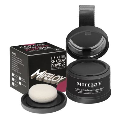 MIFELOY Touch Up Hair Color for Grey Roots, Concealer for Beard Line and Eyebrows, Instantly Conceals Thinning Hair and Hairline, Dark Grey