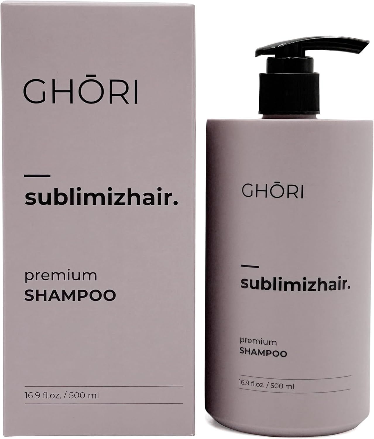 GHORI Sublimizhair Premium Shampoo - Made in Korea, With Decocted Herbal Extract, Crinum Asiaticum and Green Tea, Stimulates Hair Growth, Strengthens Scalp, Prevents Hair Loss, 16.9 FL OZ500 mL