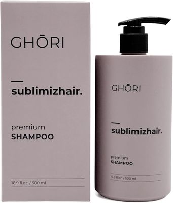 GHORI Sublimizhair Premium Shampoo - Made in Korea, With Decocted Herbal Extract, Crinum Asiaticum and Green Tea, Stimulates Hair Growth, Strengthens Scalp, Prevents Hair Loss, 16.9 FL OZ500 mL