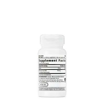 GNC Women's Hyaluronic Acid Skin Hydrating Daily Supplement Supports Moistureand Joint Health 30 Capsules