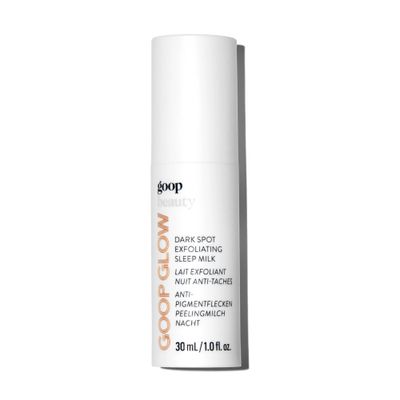 goop Beauty Sleep Milk Serum Intense Face Exfoliator to Smooth Uneven Texture, Wrinkles, Pores Glycolic Acid Hyaluronic Serum Dark Spot Corrector 1 fl oz