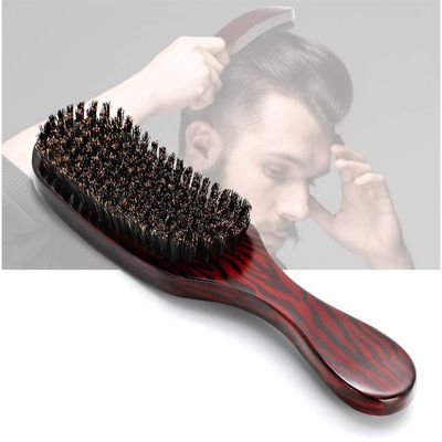 Boar Bristle Hair Brush, Hair Brush, Paddle Hair Brush Wave Brush for Women Men Long Short Thick Thin Curly Frizzy All Hair Types, Reducing Hair Breakage and Frizz No More
